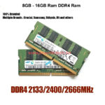 8GB - 16GB DDR4 laptop RAM-brikke