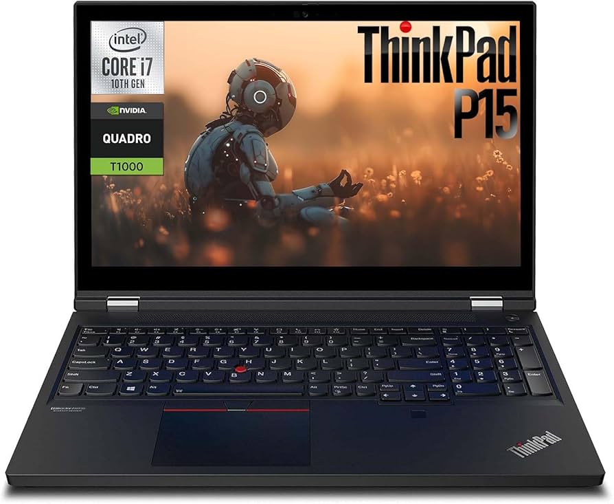 Lenovo ThinkPad P15 Mobile Workstation Core i7 - 10850H 2.7Ghz 12 CPUs 32GB 512GB NVMe SSD 15.6′ FHD 1080P Nvidia Quadro 4GB Graphics