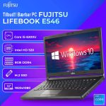 Tilbud!! Fujitsu Lifebook E546 i5-6200U 2.3GHz 16GB RAM, 256GB SSD