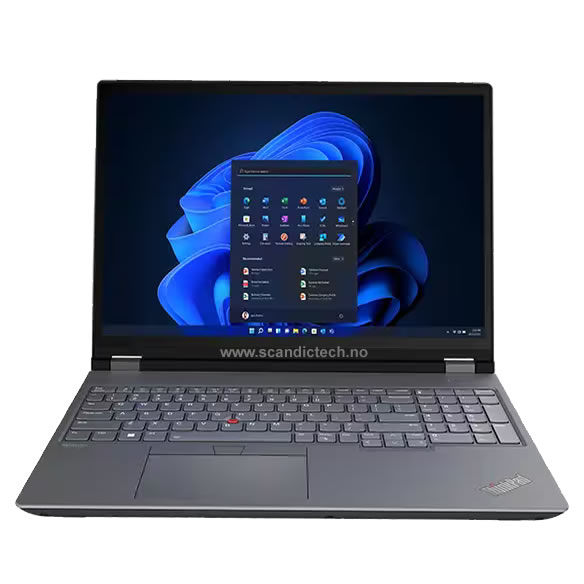 Lenovo ThinkPad P16 G1- i7-12850HX/RTX A3000 12GB/" Business bærbar Pc - 1TB SSD - 16GB Ram