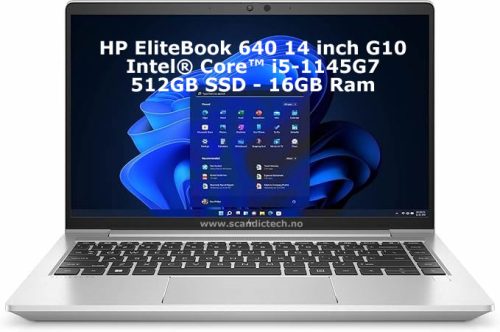 Bærbar PC - HP EliteBook 640 14 inch G10 -i5-1345u - 512GB SSD - 16GB Ram - Notebook PC