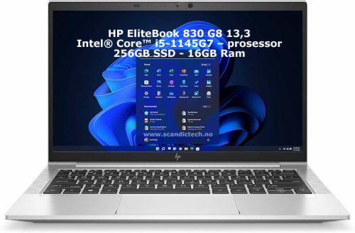 Bærbar PC - HP EliteBook 830 G8 13,3" i5 -1145G7 - 256GB SSD - 16GB Ram