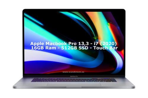 Apple Macbook Pro 13,3 - i7 (2020) 16GB Ram - 512GB SSD - Touch Bar