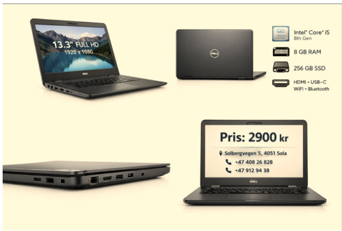 Dell Latitude 3310 Rask,Solid og Klar til bruk.