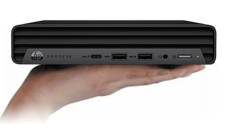 HP ProDesk 400 G6 Stasjonær Mini PC er utstyrt med en rask 10. generasjons - 512GB SSD+1TB HDD - 32GB RAM