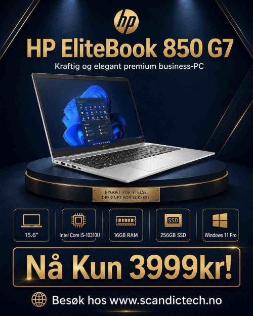 HP Elitebook 850 G7 15.6"" i5-10310U 16GB RAM - 256GB SSD - Windows 11 Pro