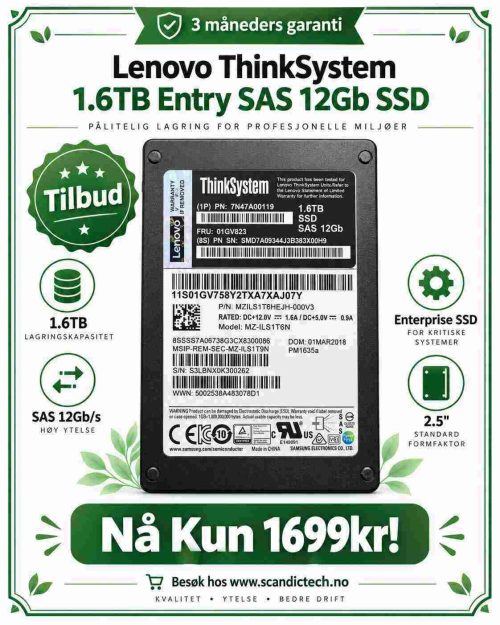 Lenovo ThinkSystem 1.6TB Entry SAS 12Gb SSD