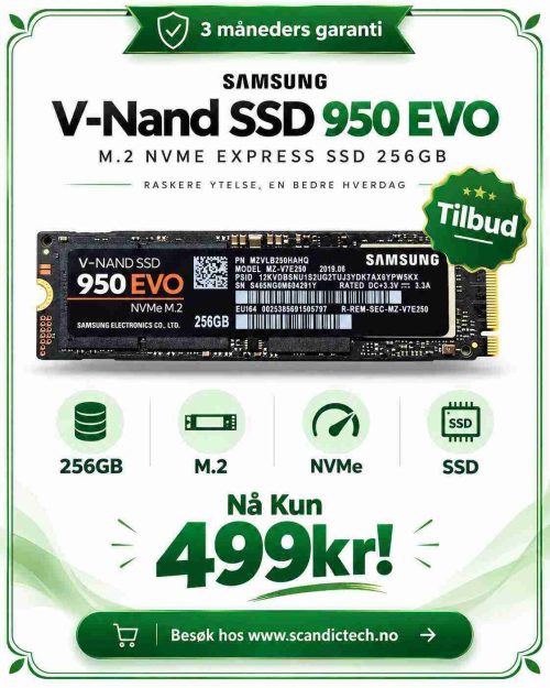 Samsung V-Nand SSD 950 EVO M.2 NVME Express SSD 256GB