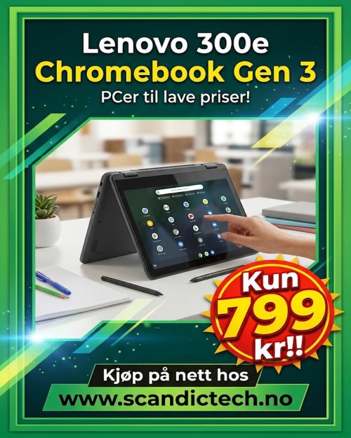 PCer til lave priser! Lenovo 300e Chromebook Gen 3