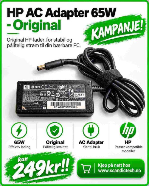 HP AC Adapter 65W - Original